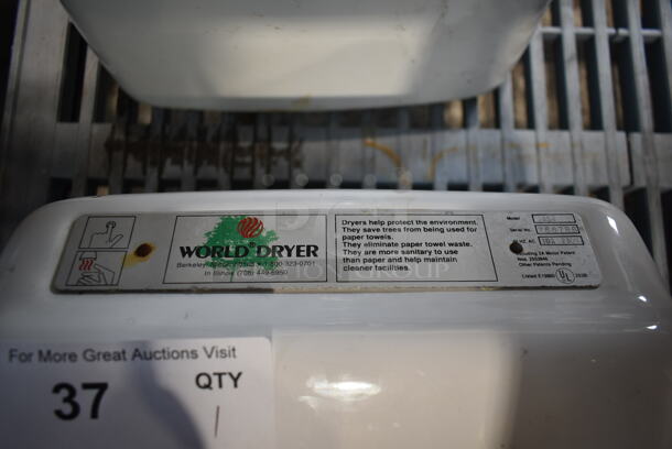 World Dryer A54 Metal Wall Mount Hand Dryer. 230 Volts. - Image 5 of 7
