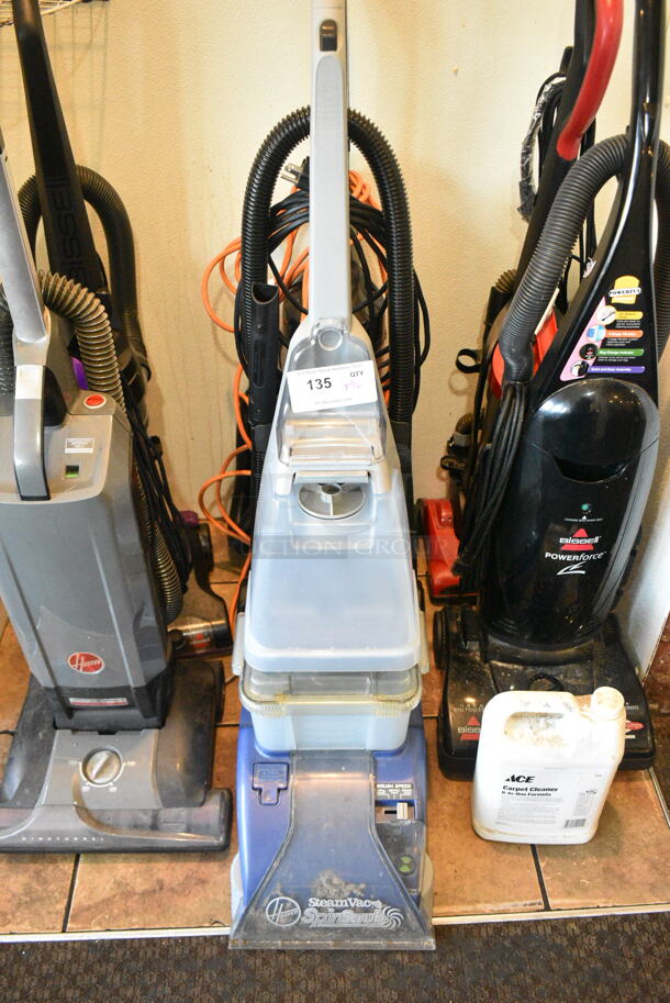 9 Various Items Including 6 Vacuum Cleaners, 2 Manual Sweepers and 1 Broom. 9 Times Your Bid! This Unit Was In Working Condition When the Restaurant Closed. (booth room)  - Image 2 of 8