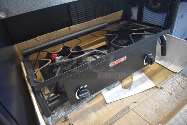 BRAND NEW SCRATCH AND DENT! Backyard Pro Metal Commercial Countertop Propane Gas Powered 2 Burner Range. 31x16x8 - Image 3 of 7