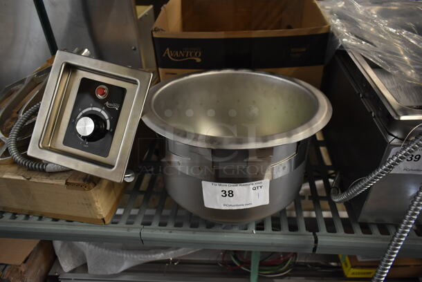 BRAND NEW SCRATCH AND DENT! Avantco 177TPSW11 Stainless Steel Commercial Electric Powered Round Drop In Warmer. 120 Volts, 1 Phase. Cannot Test Due To Plug Style - Image 1 of 7