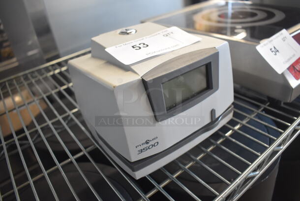 Pyramid 3500 Countertop Time Clock. 6.5x7x6.5 - Image 3 of 4