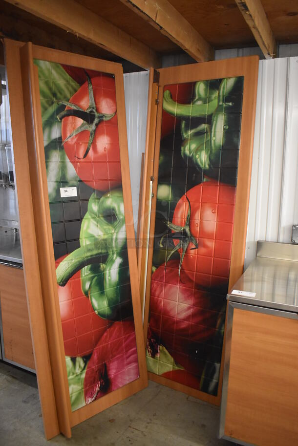 2 Wood Pattern Front Panels for Subway Sandwich Make Line. 83x5x30. 2 Times Your Bid! - Image 4 of 6