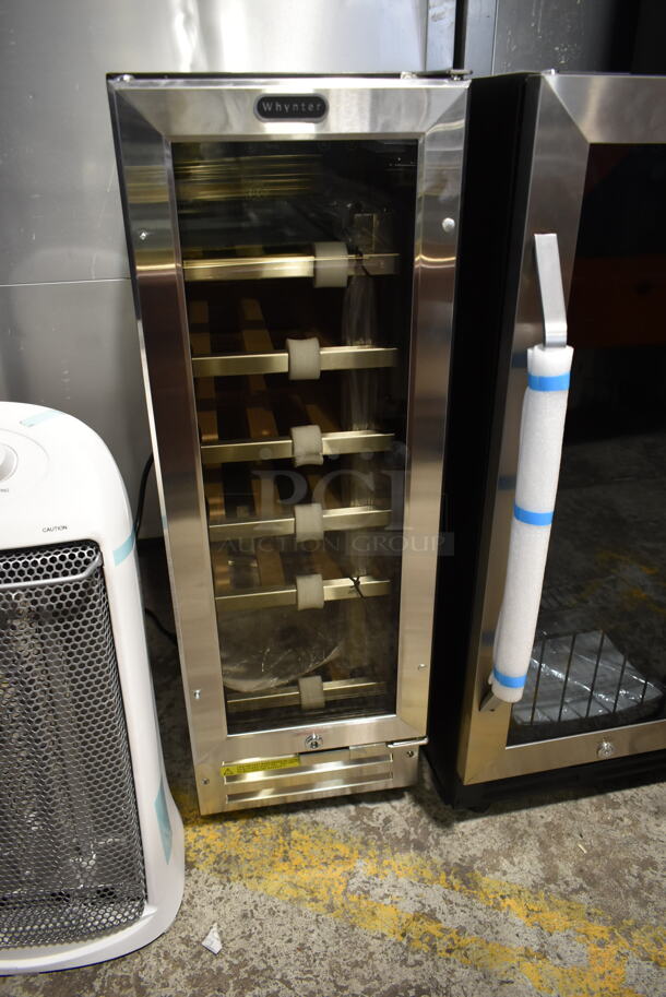 BRAND NEW SCRATCH AND DENT! Whynter BWR-18SD 12" width 18 Bottle Built-In Wine Refrigerator Merchandiser. 115 Volts, 1 Phase. Tested and Working! - Image 3 of 5