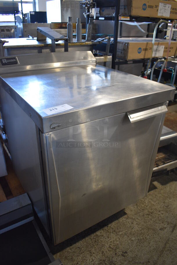 Randell Stainless Steel Commercial Single Door Work Top Cooler on Commercial Casters. 27x30x38.5. Tested and Powers On But Temps at 51 Degrees - Image 6 of 6