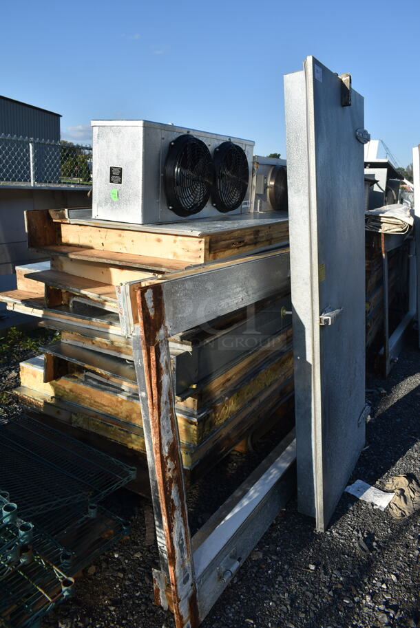 2 Carroll Coolers Walk In Boxes That Make One 9'x12' Walk Through Combo Box w/ Copeland F3AH-A100-CAV-020 208-230 Volt, 1 Phase Compressor, Compressor, RL6E088DDA 208/230 Volt, 1 Phase Evaporator and PLP900 115 Volt, 1 Phase Evaporator. Picture of the Unit Before Removal Is Included In the Listing. 2 Times Your Bid! - Image 3 of 10
