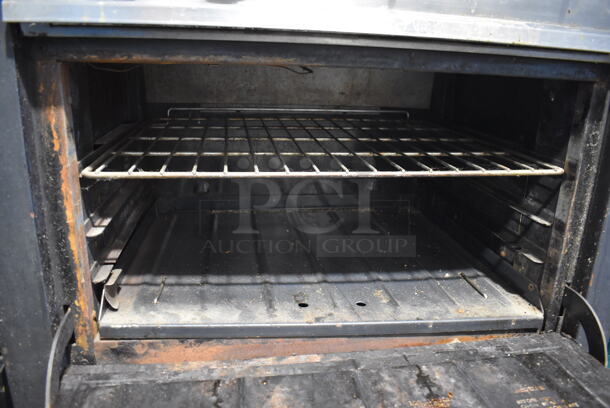 GR10A Metal Commercial Propane Gas Powered 6 Burner Range w/ Oven, Over Shelf and Back Splash. 34x32x51GR10A - Image 4 of 7