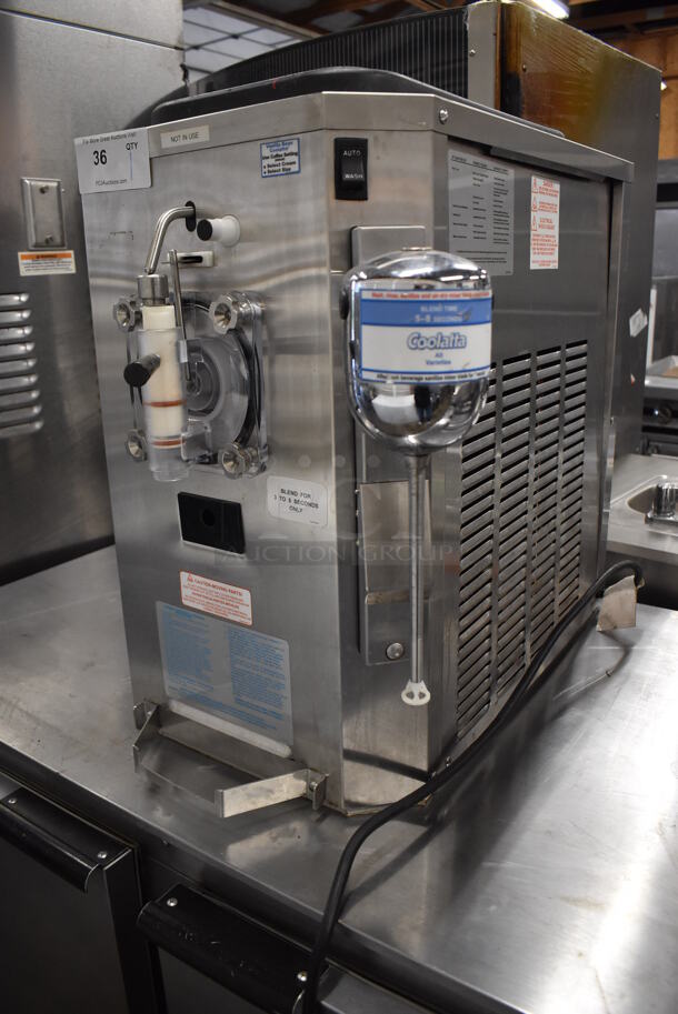 2015 Taylor 430-12 Stainless Steel Commercial Countertop Single Flavor Frozen Beverage Machine w/ Drink Mixer Attachment. 115 Volts, 1 Phase. 21x30x28 - Image 4 of 7