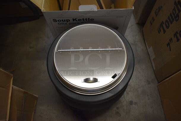 BRAND NEW IN BOX! Adcraft Metal Commercial Countertop Soup Kettle Food Warmer. 15x15x15 - Image 3 of 5