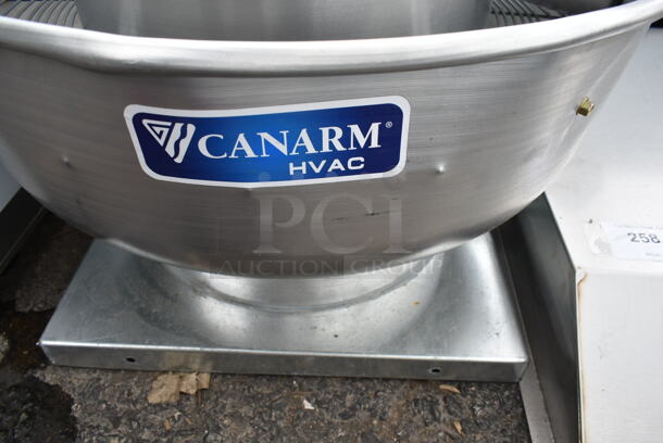 BRAND NEW SCRATCH AND DENT! Canarm ALX120-UD Metal Commercial Rooftop Mushroom Exhaust Fan. 115/230 Volts, 1 Phase.  - Image 3 of 4