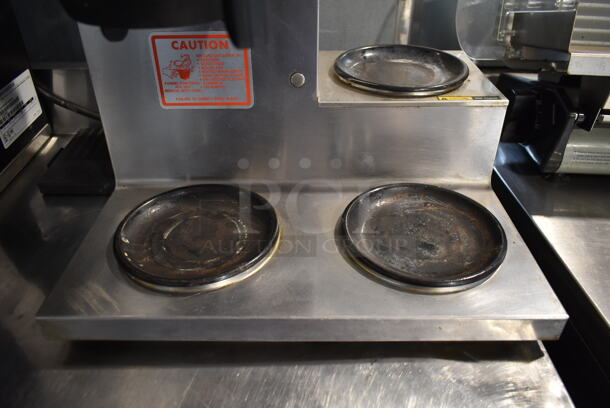 Bloomfield Stainless Steel Commercial 3 Burner Coffee Machine w/ Hot Water Dispenser and Poly Brew Basket. - Image 4 of 11