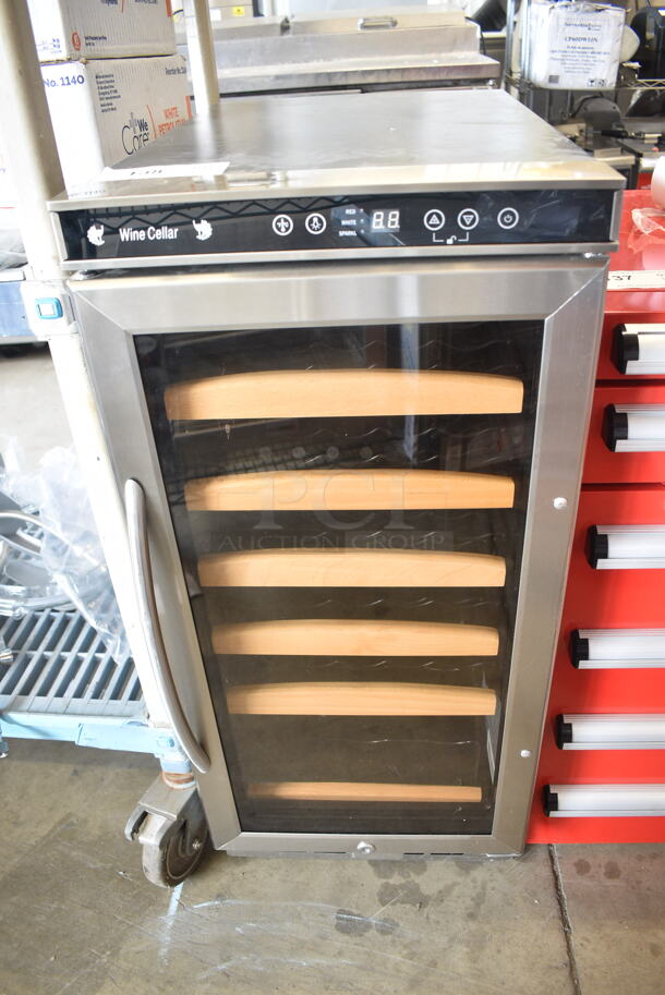 BRAND NEW SCRATCH AND DENT! Avanti WC1500DSS Stainless Steel Commercial 30 Bottle Wine Cellar Merchandiser. 115 Volts, 1 Phase. Tested and Working! - Image 2 of 5