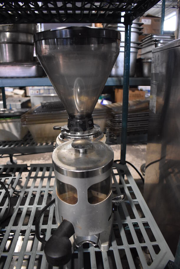 Aristarco Metal Commercial Countertop Espresso Bean Grinder w/ Hopper. 110 Volts, 1 Phase. 7x14x20. Tested and Working! - Image 5 of 8