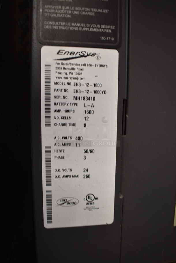 Enersys EH3-18-1600 Enforcer Ferro Metal Battery Charger. 480 Volts, 3 Phase.  - Image 4 of 4