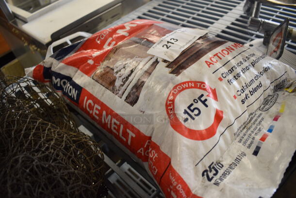 Morton 25 Pound Bag of Ice Melt Salt. 12x4x19 - Image 2 of 3