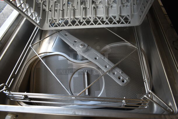 BRAND NEW SCRATCH AND DENT! Hobart EDH Stainless Steel Commercial Straight Pass Through Dishwasher. 208/240 Volts, 3 Phase.  - Image 6 of 10