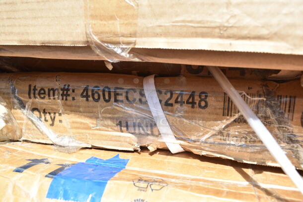 BRAND NEW SCRATCH AND DENT! Regency 460ECSC2448 NSF Chrome Wire Security Cage - 24" x 48" x 61". May Be Missing Pieces. - Image 3 of 3