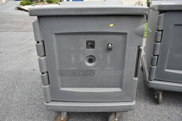 Cambro CMBH1826L6 Gray Poly Insulated Low Profile Electric Powered Heating / Cooling Food Case on Commercial Casters. 115 Volts, 1 Phase. (outside shed) - Image 3 of 10