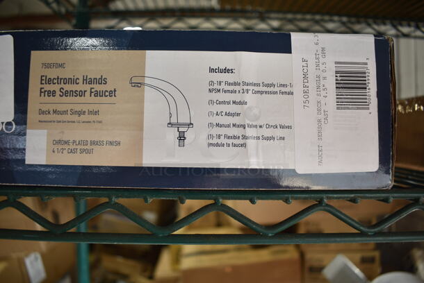 BRAND NEW SCRATCH AND DENT! Waterloo 
 750EFDMC Deck-Mounted Hands-Free Sensor Faucet with 4 3/4" Cast Spout - Image 3 of 3