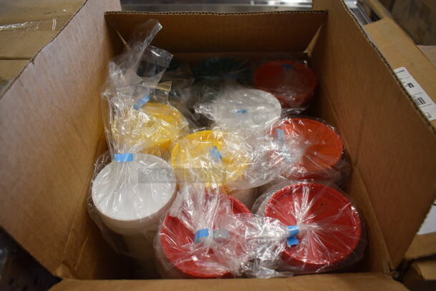 ALL ONE MONEY! Lot of 10 BRAND NEW IN BOX! Poly Containers w/ Pourer Top and Lid! 3.5x3.5x8 - Image 2 of 2