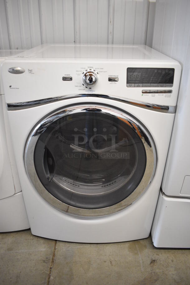 Whirlpool Model WED94HEXW0 Front Load Dryer. 120/208-240 Volts, 1 Phase. 27x30x38.5