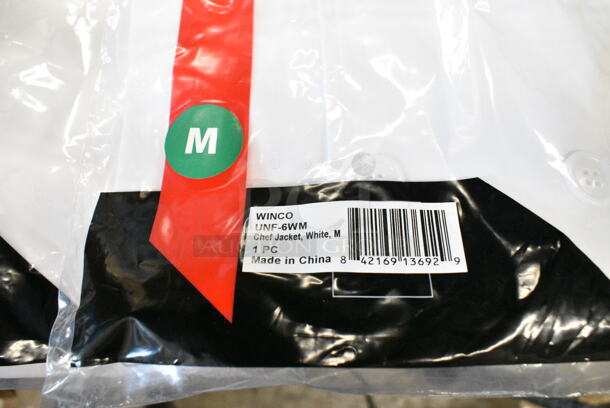 14 BRAND NEW! Items Including Winco WA-3129BK Bistro Apron and Winco WA-1221 Waist Apron, Winco UNF-6WL Chef Jacket. 14 Times Your Bid!  - Image 8 of 12
