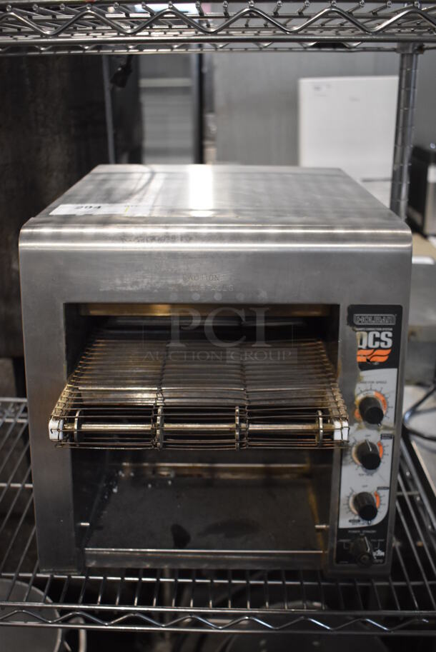Holman QCS-2-800 Stainless Steel Commercial Countertop Electric Powered Oven. 208 Volts, 1 Phase. 