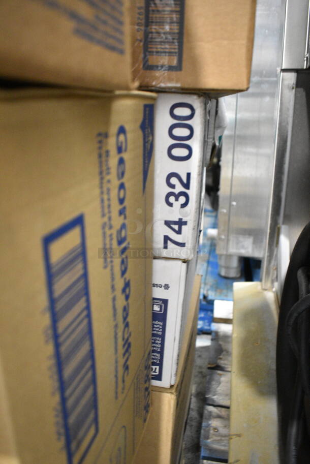 PALLET LOT of 64 BRAND NEW Boxes Including Tork 552120 Towel Dispenser, Tork 473200 Toilet Paper Dispenser, Georgia Pacific 59206 Toilet Paper Dispenser, Twin Toilet Tissue Dispenser, Tork 93T Towel Dispenser, Tork 302030 Towel Dispenser, Georgia Pacific 59210 Toilet Paper Dispenser, Kimberly Clark 0955101 Dispenser, Purell White Soap Dispenser, Sterno Green Wick Chafing Dish Fuel, Kimberly Clark 48857 Dispenser, Bed Risers. 64 Times Your Bid! - Image 4 of 12