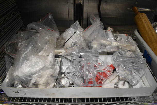 ALL ONE MONEY! Lot of Various Parts for Ice Cream Machines Including 3 Front Pieces to SaniServ! - Image 1 of 8