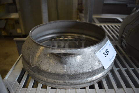 Metal 20 Quart Mixing Bowl Collar. 12.5x12.5x4