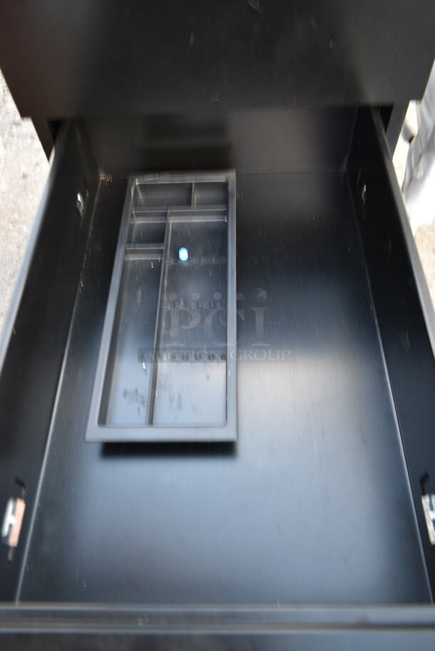 BRAND NEW SCRATCH AND DENT! Black 3 Drawer Filing Cabinet.  - Image 6 of 7