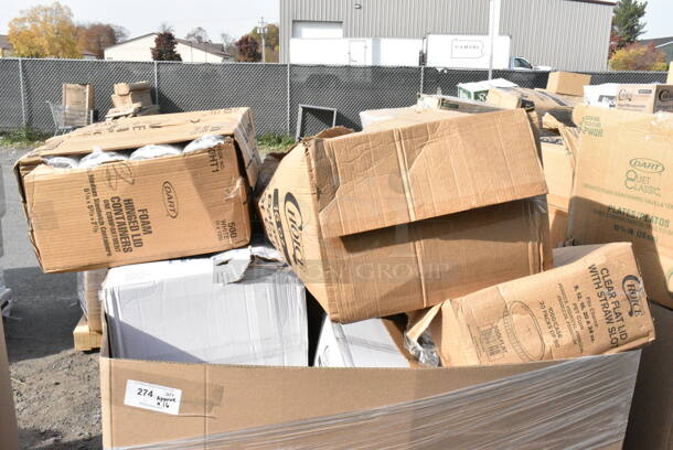 16 BRAND NEW Boxes Including Dart 50HT1 5" x 5" x 3" White Foam Hinged Lid Container - 500/Case, Choice Heavy Weight Cutlery Sets. 16 Times Your Bid!  - Image 2 of 4