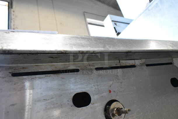Cooking Performance Group CPG Stainless Steel Commercial Countertop Gas Powered Flat Top Griddle.  - Image 4 of 8
