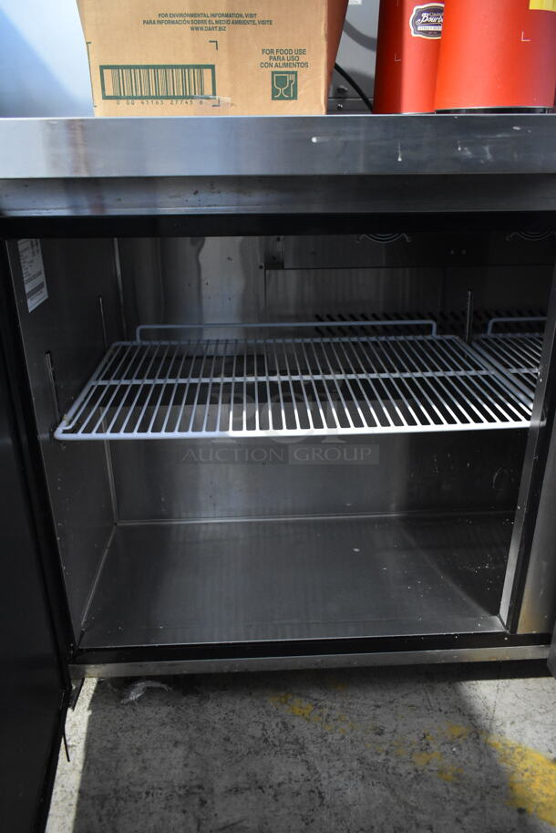 2020 Atosa MGF8403GR Stainless Steel Commercial 2 Door Undercounter Cooler on Commercial Casters. 115 Volts, 1 Phase. Tested and Working! - Image 5 of 8