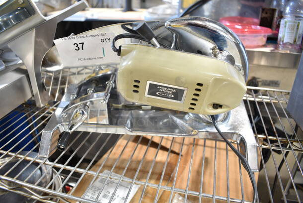 Rival Stainless Steel Commercial Countertop Meat Slicer. Tested and Powers On But Parts Do Not Move - Image 5 of 7