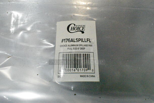 5 BRAND NEW SCRATCH AND DENT! Choice 176ALSPILLFL Full Size 6" Deep Aluminum Steam Table Spillage / Water Pan. 5 Times Your Bid!  - Image 3 of 3