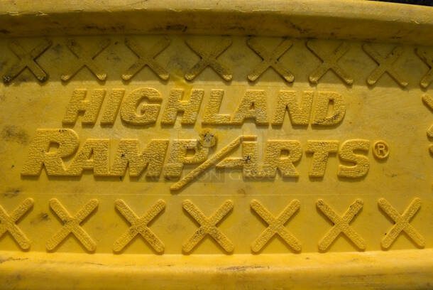 2 Highland Ramp Arts Yellow Poly Ramps. 64x12x7. 2 Times Your Bid! - Image 2 of 8
