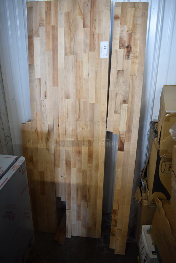 BRAND NEW SCRATCH AND DENT! Regency 600WTOB3072G Wood Top Work Table. See Pictures for Damage. - Image 5 of 6