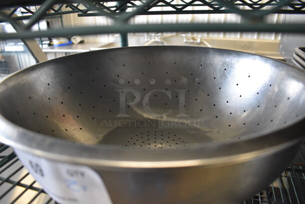 2 Metal Items; Colander and Bowl. 15x15x4.5, 16x16x5. 2 Times Your Bid! - Image 2 of 3