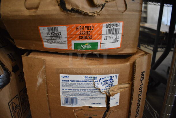 ALL ONE MONEY! Lot of 6 Boxes of Bag In Box BIB Concentrated Drink Flavors; Root Beer, Diet Coke, Sprite, Hawaiian Punch, Mello Yello, Powerade - Image 2 of 5