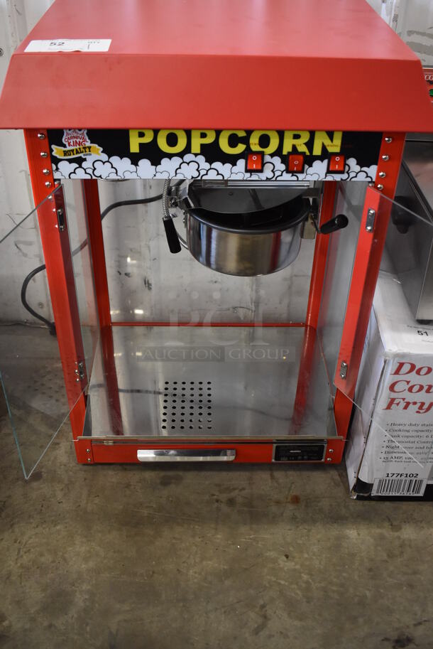 Carnival King 382PM30R Metal Commercial Countertop Popcorn Machine. 110 Volts, 1 Phase. 22x17x30. Tested and Working! - Image 7 of 9
