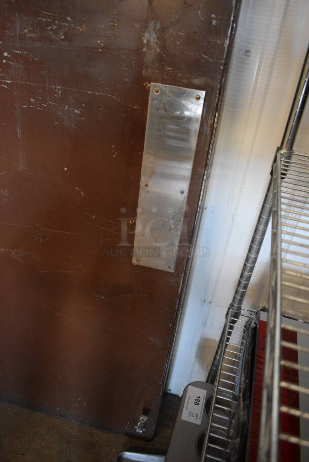 Wood Pattern Door w/ Swinging Hinges. 36x5x83 - Image 4 of 4