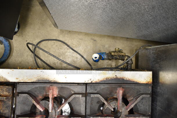 Stainless Steel Commercial Countertop Natural Gas Powered 6 Burner Range.  - Image 3 of 4