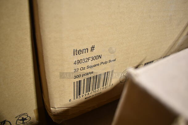 PALLET LOT of 23 BRAND NEW Boxes Including Dart C32HBD PresentaBowls 32 oz Clear Hinged Lid Containers, M Tucker Creamed Corn White Kraft Carton, 49032F300N 32 oz Square Pulp Bowl, Sabert 14080B50 Clear 80 oz./5 lb. Square Bowl. 23 Times Your Bid!  - Image 6 of 6