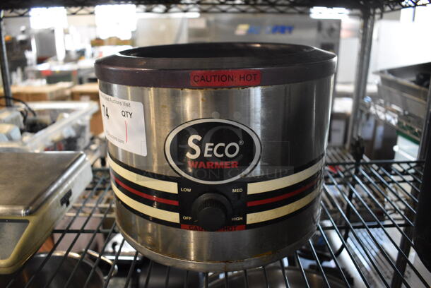 Seco Model CW-1 Stainless Steel Commercial Countertop Soup Kettle Food Warmer. 120 Volts, 1 Phase. 11x11x8.5. Tested and Working!