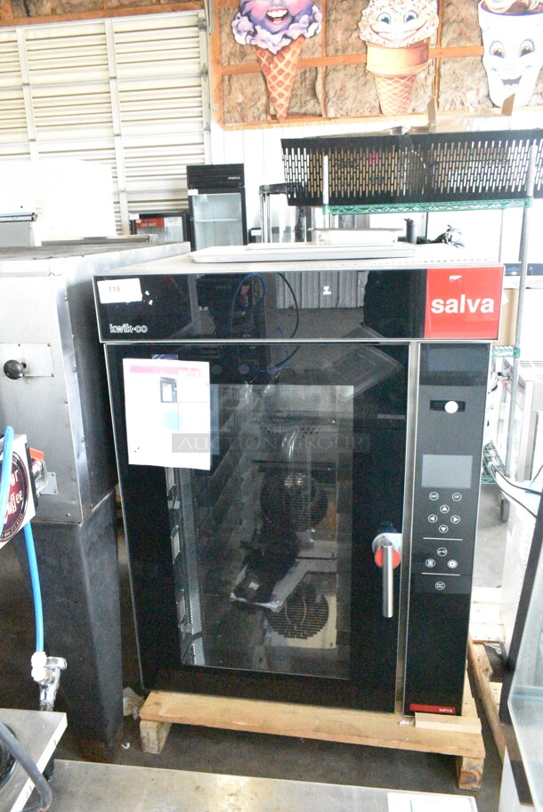 BRAND NEW! 2022 Salva 2010 KX-9+H Stainless Steel Commercial Countertop Electric Powered Convection Oven. Does Not Have Pan Rack. 208-240 Volts, 3 Phase. - Image 2 of 6