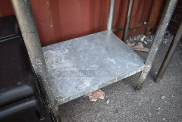 Stainless Steel Table w/ Metal Under Shelf and Back Splash. 30x24x37 - Image 4 of 4