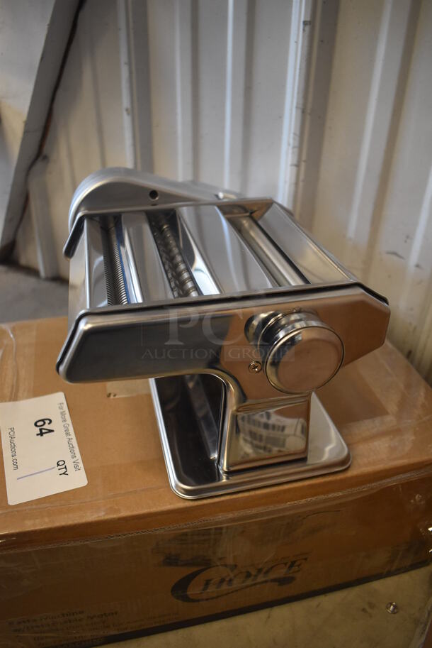 LIKE NEW! Choice Prep 407PASTAKIT Stainless Steel Countertop Hybrid Pasta Machine with 2-Speed Motor. Used a Few Times at Trade Show as a Demonstration. 14x8x6. Tested and Working! - Image 4 of 9