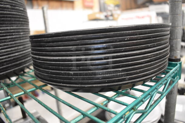 12 Round Black Serving Trays. 11x11x1. 12 Times Your Bid! - Image 2 of 2