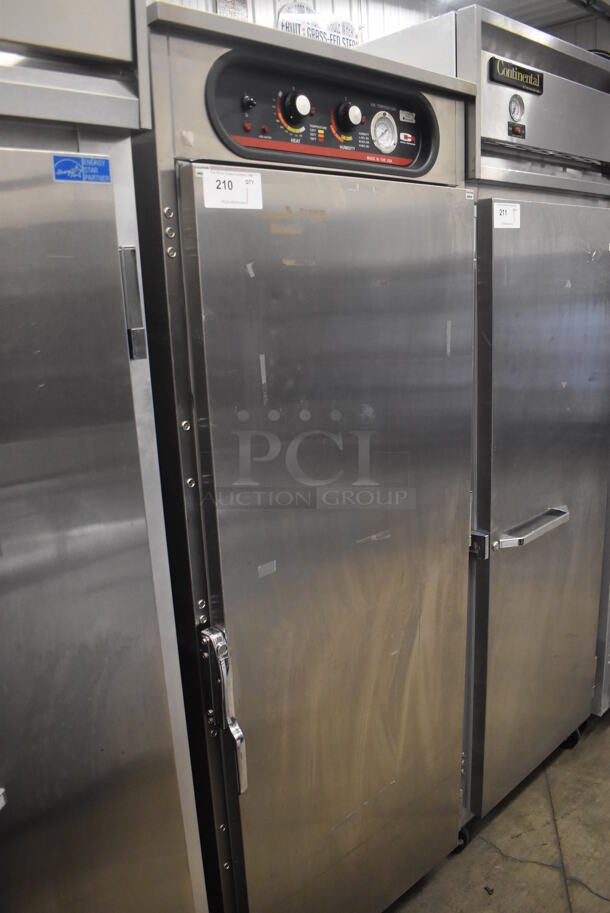 Carter Hoffmann Stainless Steel Commercial Single Door Reach In Holding Cabinet on Commercial Casters. 28x32x76. Tested and Working! - Image 3 of 5