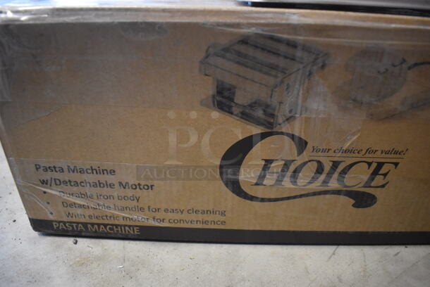 LIKE NEW! Choice Prep 407PASTAKIT Stainless Steel Countertop Hybrid Pasta Machine with 2-Speed Motor. Used a Few Times at Trade Show as a Demonstration. 14x8x6. Tested and Working! - Image 5 of 9